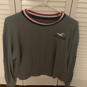 gray hollister long sleeve